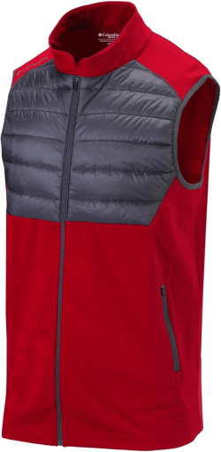 Columbia Golf Men's Omni-Wick In The Element Full Zip Vest X-Large Intense Red