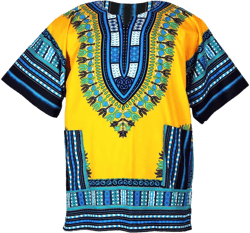 CHAINUPON African Dashiki Cotton Shirt Men Women Festival Boho Hippie 60's 70's Bohemian