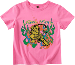 BINTEHGS Cute Graphic Baby Tees for Women Trendy Aesthetic Print Crop T Shirt Short Sleeve Y2K Cropped Shirt for Teen Girls Small Pink