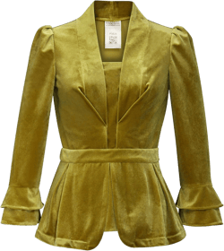 CHIC STAR Womens Velvet Double-Cuff Blazer