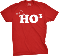 Ho To The Third Ugly Funny Christmas T Shirt Hohoho Holiday Xmas Graphic Tees - Crazy Dog Men's T Shirt Red M