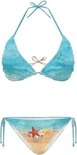 Women Bikini Sets Two Piece High Waisted Swimsuit V Neck Halter String Bathing Suit Triangle Bikini Bottoms