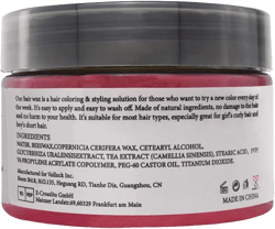 Red Temporary Hair Color Wax - SOVONCARE Washable Gray Hair Dye for Men & Women, All-Day Hold Disposable Hair Styling Clays for Party, Cosplay & Daily 4.23 oz 4.23 Ounce (Pack of 1) #1 Red ( hot pink)