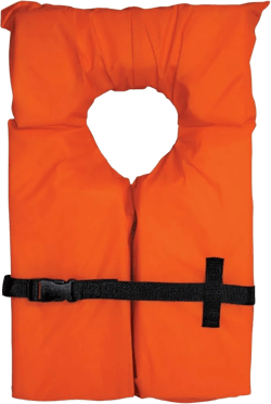 Type II Keyhole Life Vest, Orange - Adult