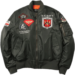 Winter Tactical Military Bomber Flight Jacket Air Force Army Vintage Motorcycle US NAVY Hip Hop Outwear Coats for men X-Large Olive Green