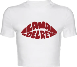 Baby Tees for Women Y2K Letter Print Short Sleeve Teen Girls Crop Top T-Shirt Tee 6 X-Large