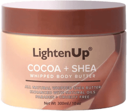 OMIC LightenUp, Whipped Cocoa Butter - 10.1 fl oz/ 300 ml - Natural Moisturizer, Body Butter, DIY Recipes, Face and Body Butters, Cruelty-free, Natural Ingredients for Women and Men