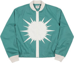 Levi's® Vintage Clothing Starburst Bomber Jacket - Dark Mint / Creme Brulee
