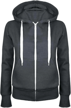SMIDOW Womens Hooded Sweatshirts Thin Cotton Zip Up Hoodie Jacket With Pockets Fleece Fall Outfits 2023 Winter Clothes #01 Dark Gray Small