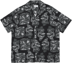 Saturdays NYC Canty Pendant Short Sleeve Shirt - Black