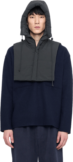 Hooded Vest - FW24 - Navy Black