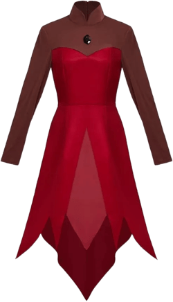 MelangCos Women's Eda Cosplay Costume Edalyn Clawthorne Dress Outfit 3X-Large Red