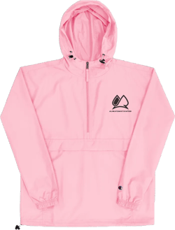Always Motivated x Champion Packable Jacket- Pink/Black