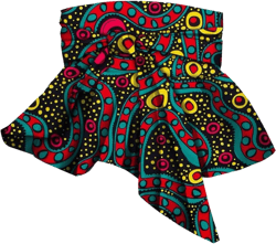 African Women Waist Belts Print Vintage Wide Waist Belt for Tops Dress V9 Medium