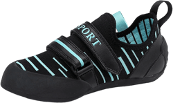 Womens Rock Climbing Shoes Lightweight Breathable Bouldering Gym Sports Sneakers for Female 8 Black
