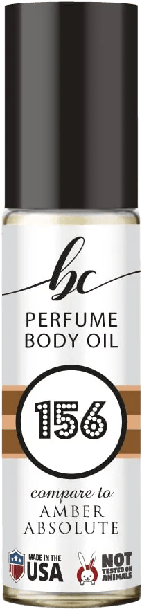 BC Perfume 156 Inspired by Amber Absolute For Women Replica Fragrance Body Oil Dupes Alcohol-Free Sample Travel Size Concentrated Long Lasting Roll-On 0.3 Fl Oz/10ml