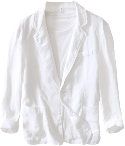 Icegrey Men's Casual Sport Coat Regular Fit Lightweight Linen Blazer Jacket Stylish Two Button Suit Jackets XX-Large White
