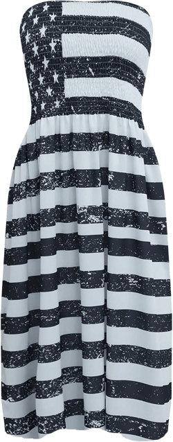 Zyyfly Strapless Dress for Women Summer Beach Boho Smocked Tube Top Dress Small Style 1 for 4th of July