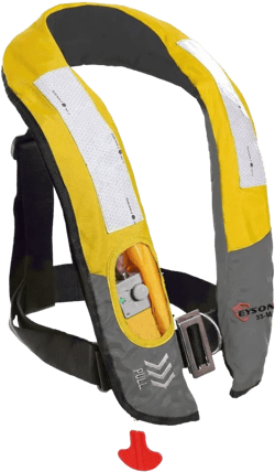Eyson Inflatable Life Jacket Life Vest Highly Visible Manual for Adults (Yellow)