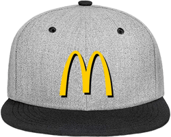 Mcd*on%alds Logo Unisex Adult Plain Snapback Baseball Cap Golf Dad Hat Adjustable Classic Outdoor Sun Trucker Hat for Women Men Work Headwear