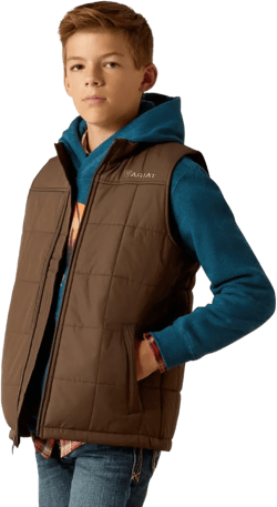 Ariat Boys Crius Black Insulated Vest