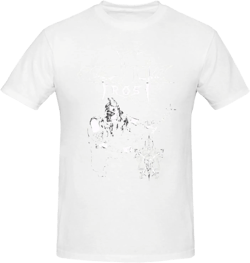 Celtic Music Frost Shirt Men's Breathable Crewneck Short Sleeve Cotton Tshirts Personalized Pattern Custom Tee Black