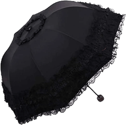 Foldable Travel Umbrella Compact UV Resistance sunshade Princess Lace Parasol Umbrella Sun Umbrella for Women Girls
