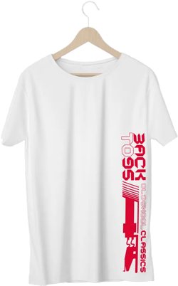 BackTo95 Tonearm Logo Tee - White/Red