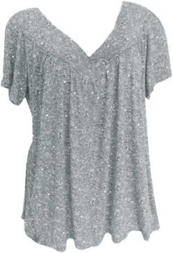 Womens Summer Tops Floral Print Short Sleeve Shirts Plus Size Casual Pleated V Neck T Shirt Loose Fit Comfy Blouse