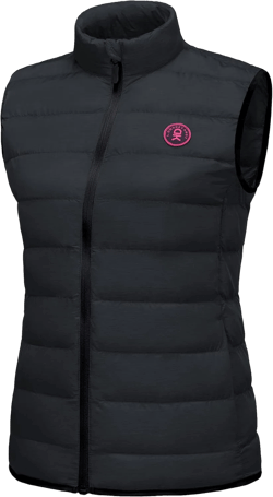 Little Donkey Andy Women's Lightweight Puffer Vest Outerwear Winter Warm Sleeveless Jacket for Casual Travel Golf Hiking X-Large 1. Jet Black