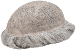 Toupee For Men European Virgin Human Hair Replacement Systems Men’s Hairpiece Full Swiss Lace Mens Toupee Hair Piece For Men 8X10 100% Light Medium Density#1B80#1B Off Black+80% Grey #1B80 #1B Off Black+80%Grey 8''X10''-100% Light Medium Density