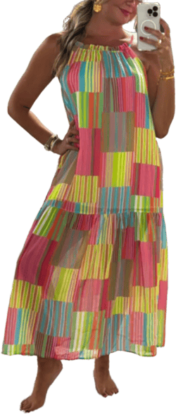 Colors of Summer Maxi Dress
