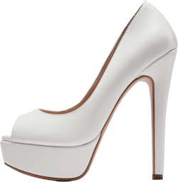YODEKS Women's Peep Toe Heels | Platform High Heel Pumps | Sexy Stiletto Party Dress Sandals Shoes 12 Matt White