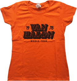 Van Halen Ladies Tee: World Tour '78