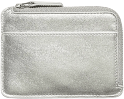 Metallic Leather Mini Wallet