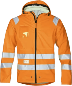 Snickers 8233 High Visibility Waterproof Breathable Work Jacket EN343 Class 3 - 8233