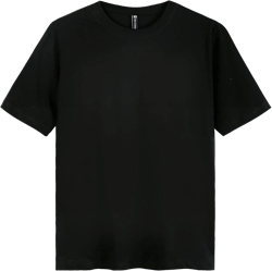 Mr.Color Mens Fashion T Shirt Solid Cotton Basic Tees Tops Casual Short Sleeve Crewneck Vintage Tshirts for Men Women Black, X-Large