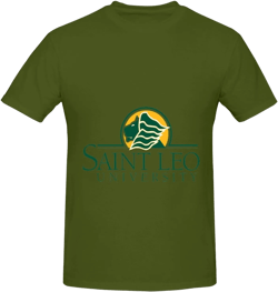 Saint Leo University Logo Men's Cotton T-Shirt,Men's T-Shirt