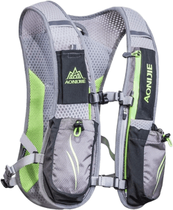 AONIJIE Running Hydration Vest Backpack for Women and Men Lightweight Trail Running Backpack 5.5L Gray