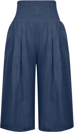 Women Cotton Linen Bermuda Shorts Trendy Summer Casual Shorts High Waisted Shorts Bobo Beach Vacation Clothes J05-navy XX-Large