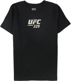 UFC Boys 229 Khabib Vs McGregor Graphic T-Shirt, Black, Big Kids (8-20), XL