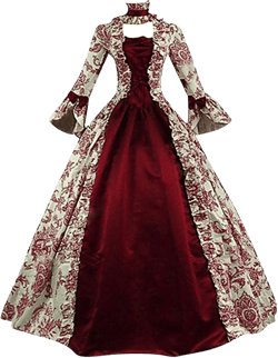 Ladies Medieval Queen Vitorian Dress, Womens Gothic Lace Ball Gown Dresses Renaissance Royal Fancy Masquerade Dress 5X-Large A6-wine