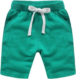 Ding-dong Baby Toddler Kid Boy Summer Solid Cotton Shorts 1T Green