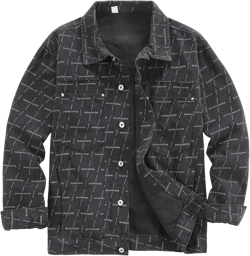 DOSLAVIDA Men's Denim Jacket Classic Trucker Jean Coat Lightweight Casual Wash Distressed Outwear Tops