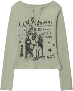 Women Long Sleeve T-Shirt Long Sleeve T-shirt Women's Spring and Autumn Casual Short