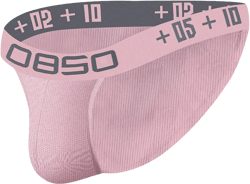 JOINFUN Men's Jockstrap Underwear Athletic Supporter, Sexy Low Rise Pouch Bikini Briefs X-Large Style-1-pink