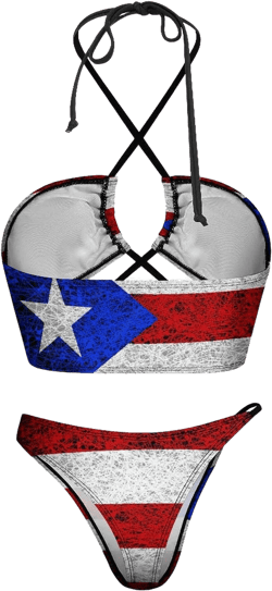 Bikini 2023 Puerto Rico Flag Bathing Suit Women's Two Pieces Swimwear Bikini Swimsuit : Clothing, Shoes & Jewelry