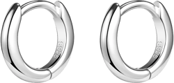 AoedeJ 925 Sterling Silver Hoop Earrings for Women Small Hoopsfor Second Hole Hoops Sterling Silver Huggie Earrings for Girls 6mm Hoops