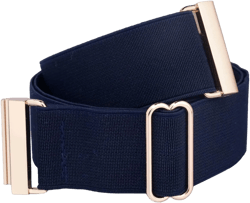 Sportmusies Adjustable Elastic Stretch No Show Belt for Women Lady Dress Vintage Invisible Wide Waist Cinch Belt Waistband