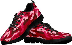Red Camouflage Sneakers
